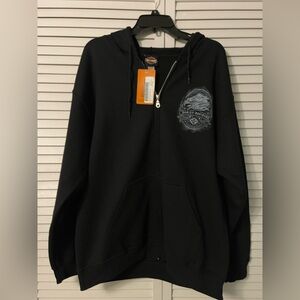 Harley-Davidson Black Hoodie with Logo.  Brand new with tag.  Men’s Size Large.
